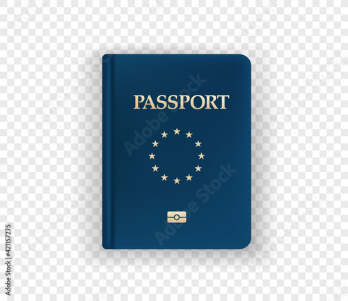 Passport vector illustration isolated on transparent background