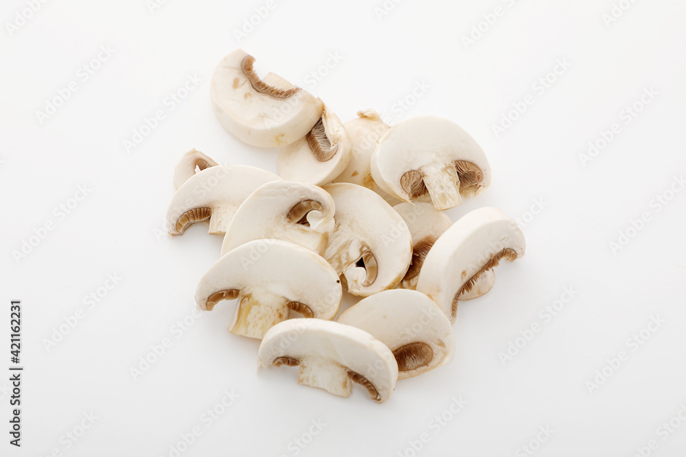 Fototapeta premium スライスしたマッシュルーム
