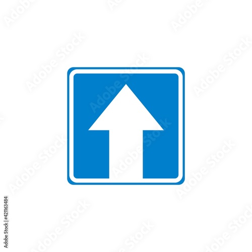 Free Download One way traffic sign flat icon - GFXLoad