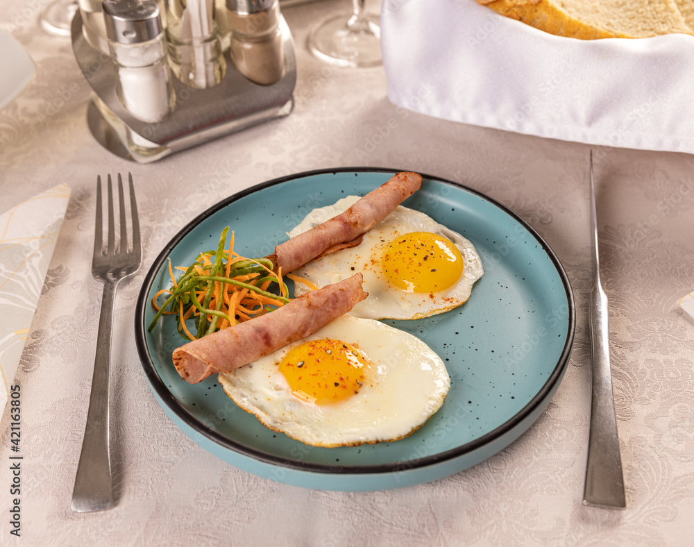 Sunny side up fried eggs Sunny side up fried eggs