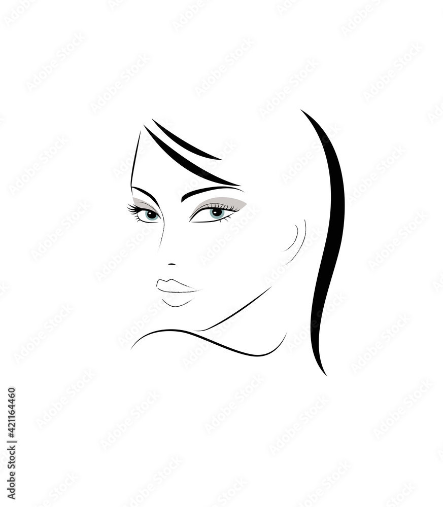 Logo of the Woman with long black hair Logo of the Woman with long black hair