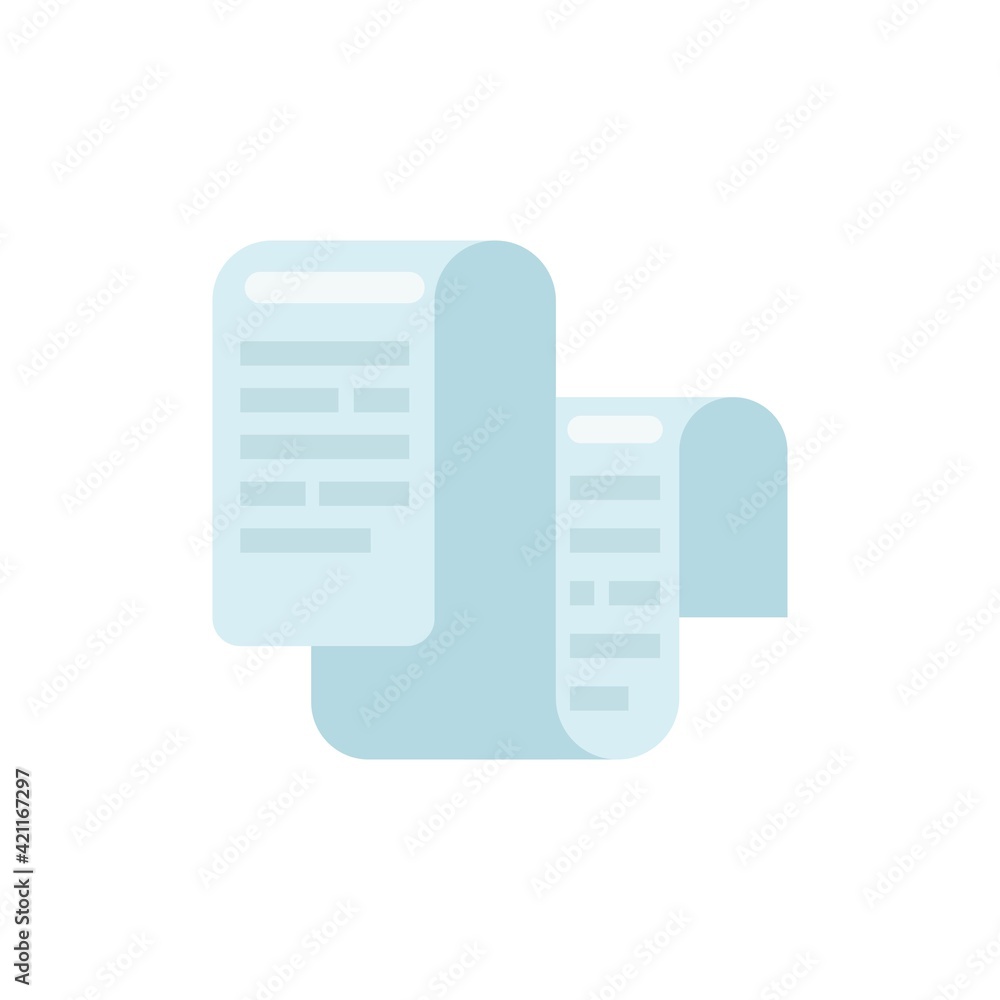Flat design Paper vector illustration, isolated on white background Flat design Paper vector illustration, isolated on white background