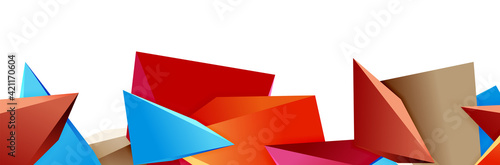 Triangle mosaic abstract background, 3d triangular low poly shapes. Geometric vector illustration for covers, banners, flyers and posters and other Free Download Triangle mosaic abstract background, 3d triangular low poly shapes. Geometric vector illustration for covers, banners, flyers and posters and other - GFXLoad