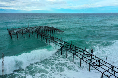 pier in the sea