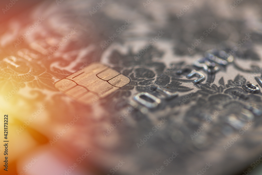 Fototapeta premium Credit cards for financial transactions