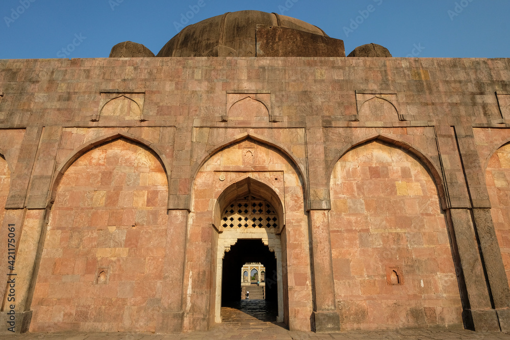 Jama Masjid is a historic mosque in Mandu, Madhya Pradesh, India. Built in Moghul style of architecture.