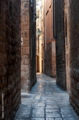 Oldtown street  region Puglia  Southern Italy 