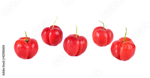 Foto Barbados cherry, Malpighia emarginata, from central of Thailand