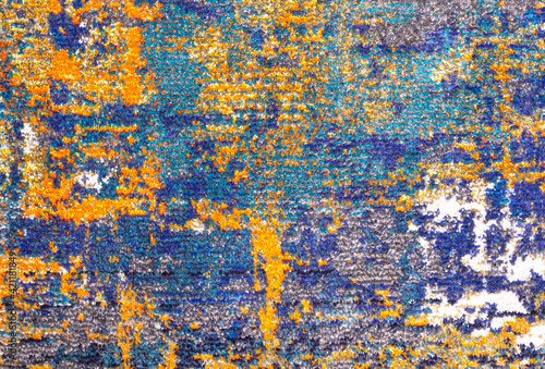 Modern colorful carpet isolated © michaklootwijk