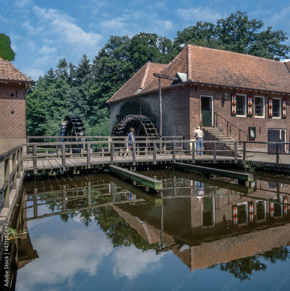 Historic Watermill at Estate Singraven Denekamp Twente Netherlands Overijssel.