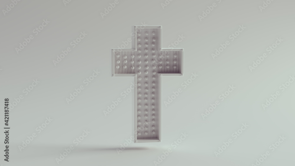 White Cross 3d illustration render White Cross 3d illustration render