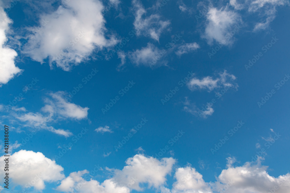 Cloudy sky with a nice blue background Cloudy sky with a nice blue background