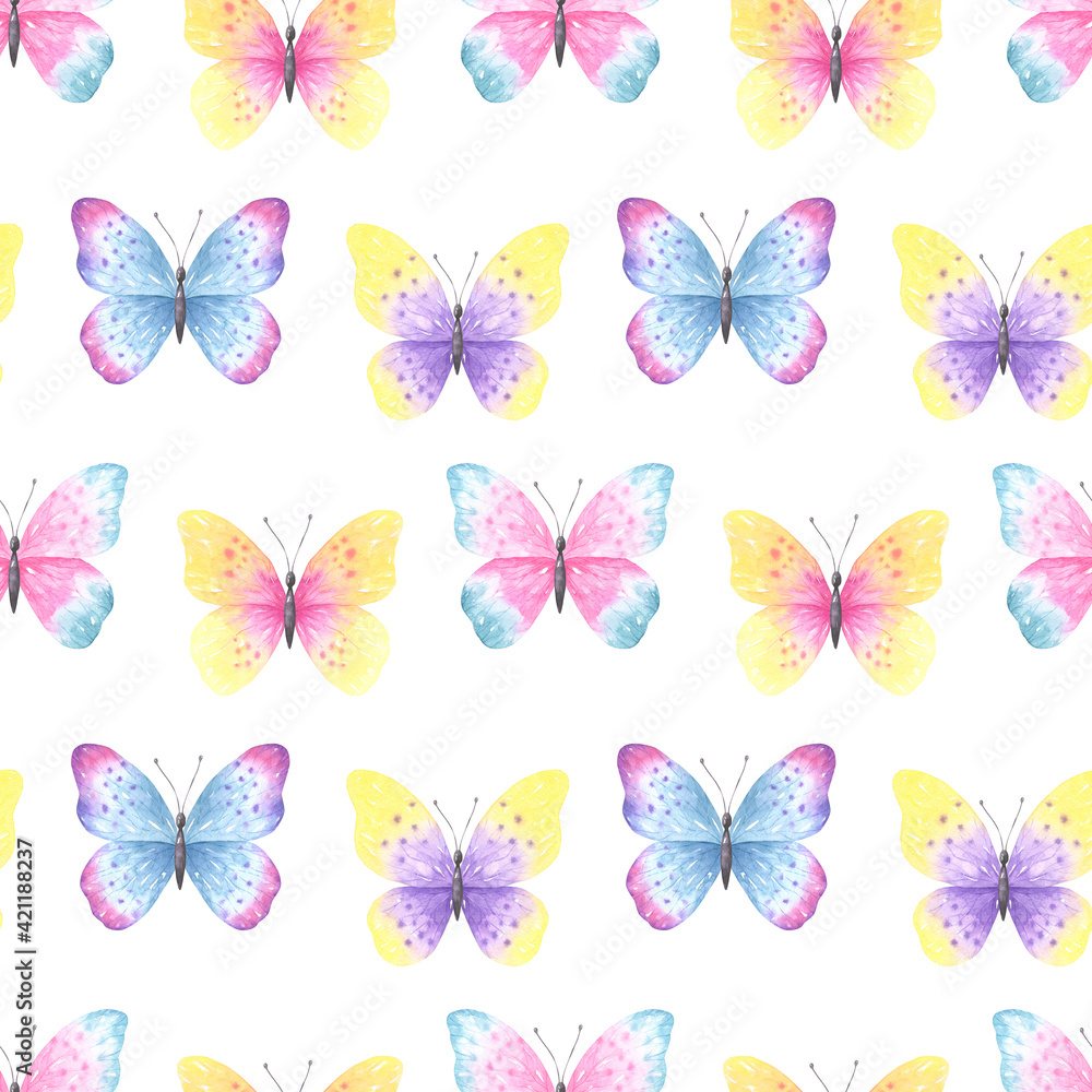 Butterflies Seamless Pattern Butterflies Seamless Pattern
