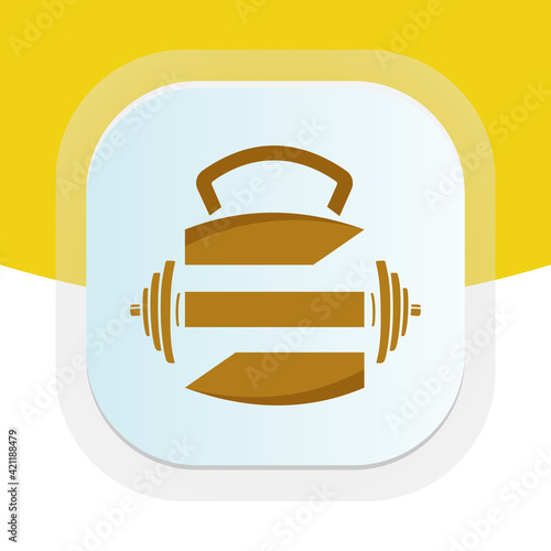 Letter S powerful logo design for a fitness trainer