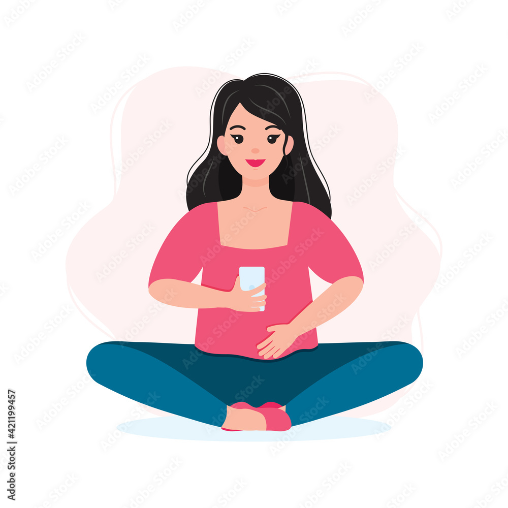 Young Woman Using Smartphone to Connect to the Internet. Girl Checks the Social Media. Young Woman Using Smartphone to Connect to the Internet. Girl Checks the Social Media.