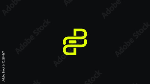 Alphabet letter Initial B, BB, BI logo vector design, minimal, concept, creative, symbol, sign, monogram, template, logotype, branding for for premium business typeface, startup, company, t-shirt etc.