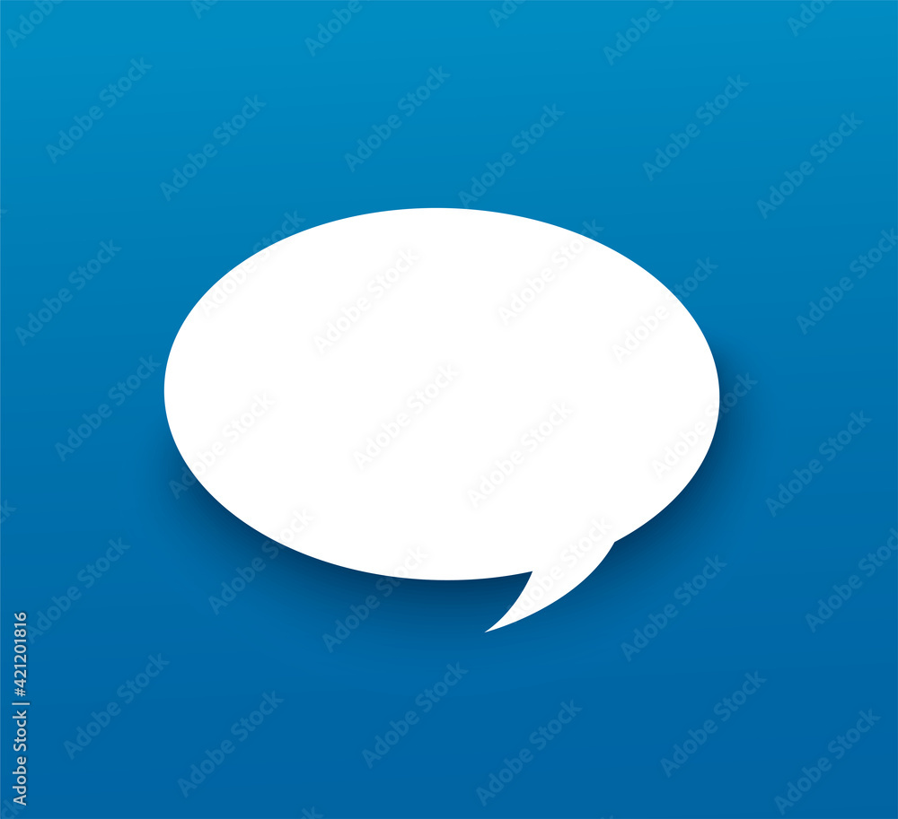 Blank speech bubble on black background vector illustration Blank speech bubble on black background vector illustration