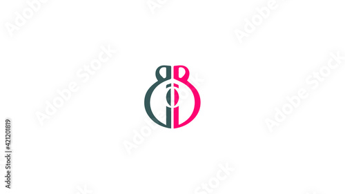 Alphabet letter Initial B, BB, BO logo vector design, minimal, concept, creative, symbol, sign, monogram, template, logotype, branding for for premium business typeface, startup, company, t-shirt etc.