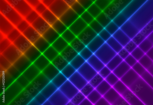 Diagonal glowing lines on a dark background.