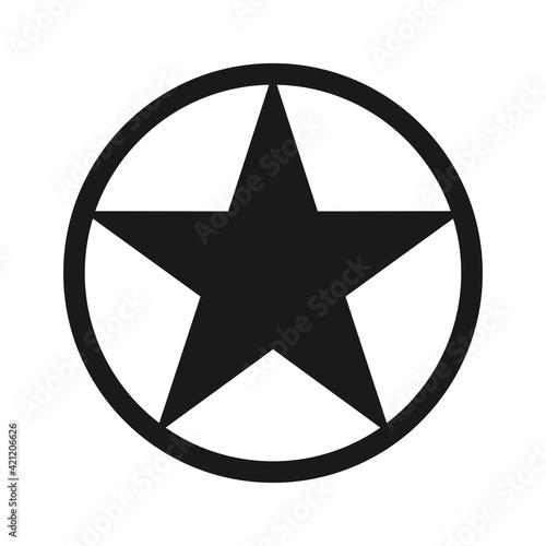 Star vector icon logo isolated on white background