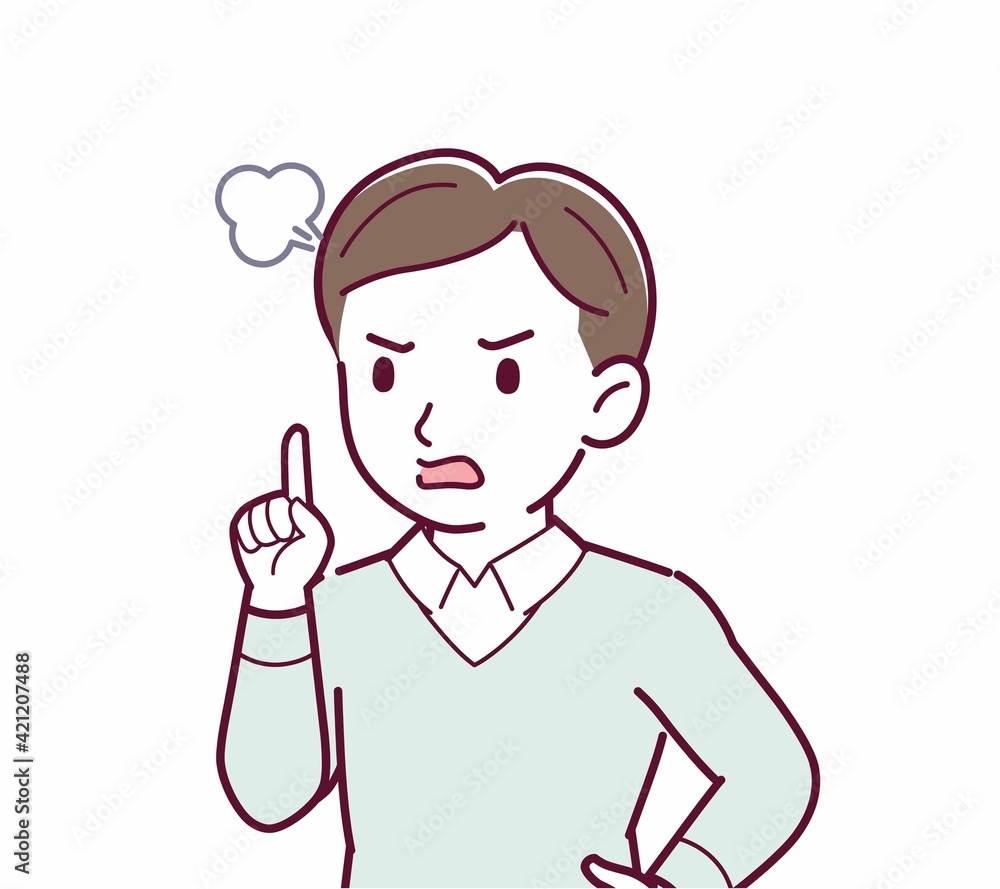 中年の男性のイラスト 中年の男性のイラスト