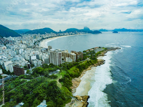 Der berühmte Strand Copacabana in Rio de Janeiro in Brazilien photo