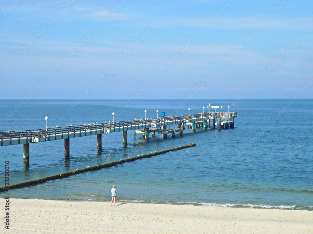 Ehemaliege Seebrücke an der Ostseeküste