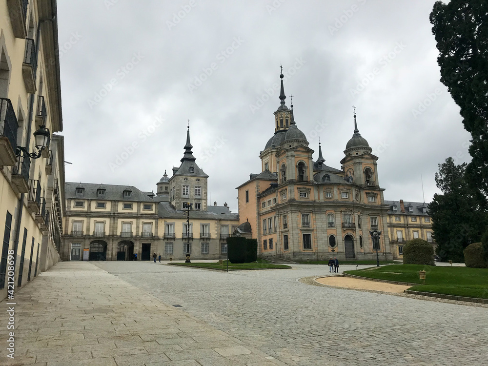 San Ildefonso, Spain; 05 10 2018: The farm of San Ildefonso in the province of segovia.