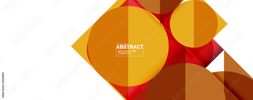 Clean minimal geometric abstract background with triangles and circles. Vector illustration for covers, banners, flyers and posters and other designs Clean minimal geometric abstract background with triangles and circles. Vector illustration for covers, banners, flyers and posters and other designs