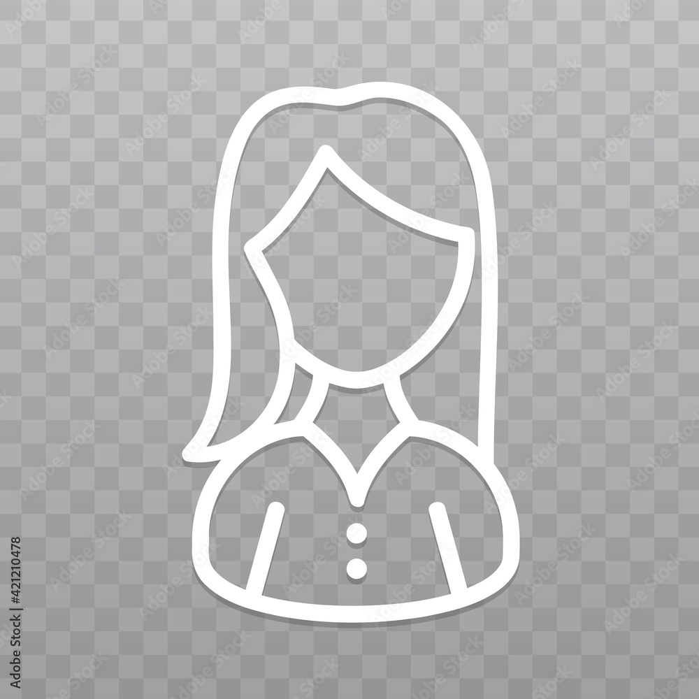 Fotografie Thin line Woman icon