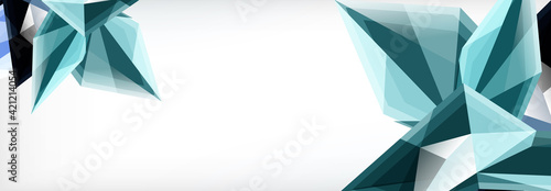 Vector 3d triangles and pyramids abstract background for business or technology presentations, internet posters or web brochure covers