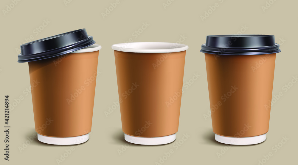 Disposable paper coffee cup. Plastic cup. vector illustration. Disposable paper coffee cup. Plastic cup. vector illustration.