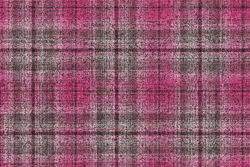 old ragged grungy fabric seamless texture bright pink girls color with gray stripes checkered costume ornament for gingham  plaid  tablecloths  shirts  tartan  clothes  dresses  bedding  blankets