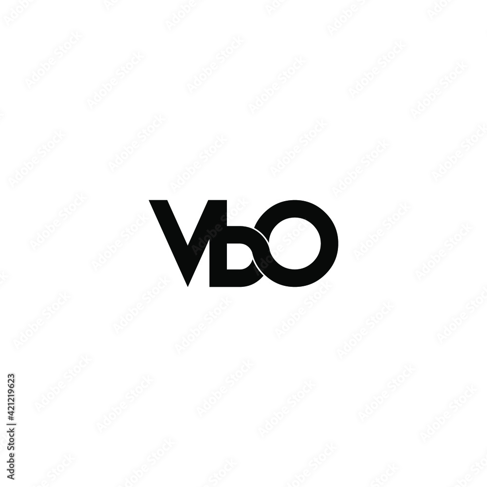 vbo letter original monogram logo design vbo letter original monogram logo design