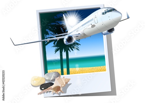 Commercial passenger airplane