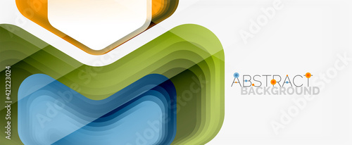 Vector 3d arrow geometric composition, abstract background for business or technology presentation, internet poster or web brochure cover, wallpaper