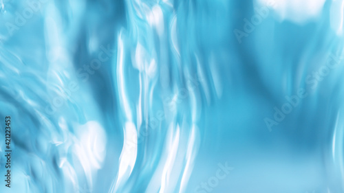 Water splashes on blue back...