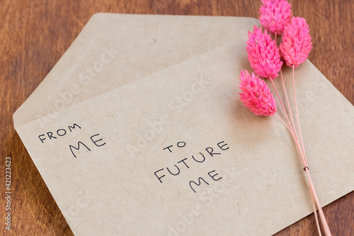 Craft envelope on which it says: 