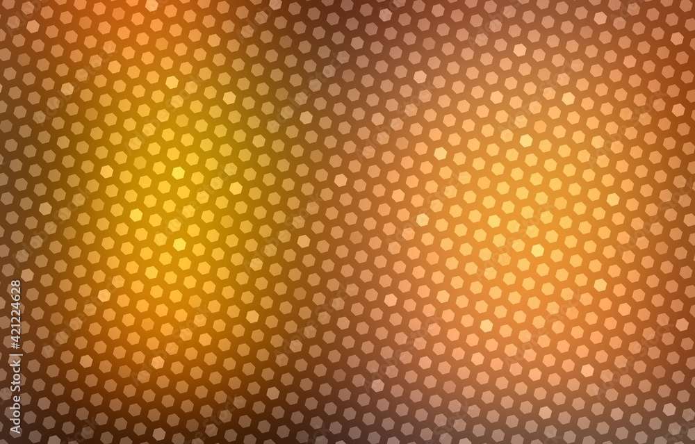 Hexagonal shimmer grid cover golden background. Yellow metal texture abstract graphic. Hexagonal shimmer grid cover golden background. Yellow metal texture abstract graphic.