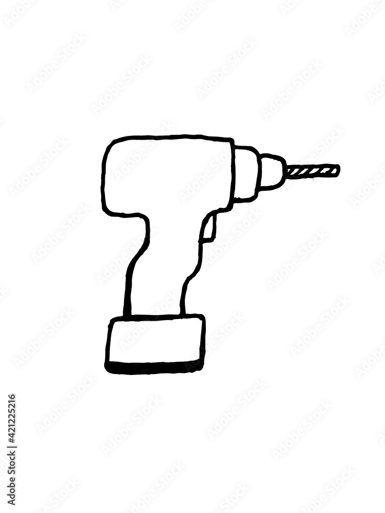 illustration of a drill illustration of a drill