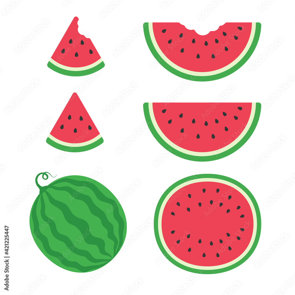 A delicious red watermelon Sweet fruit that is commonly eaten during summer for freshness. A delicious red watermelon Sweet fruit that is commonly eaten during summer for freshness.