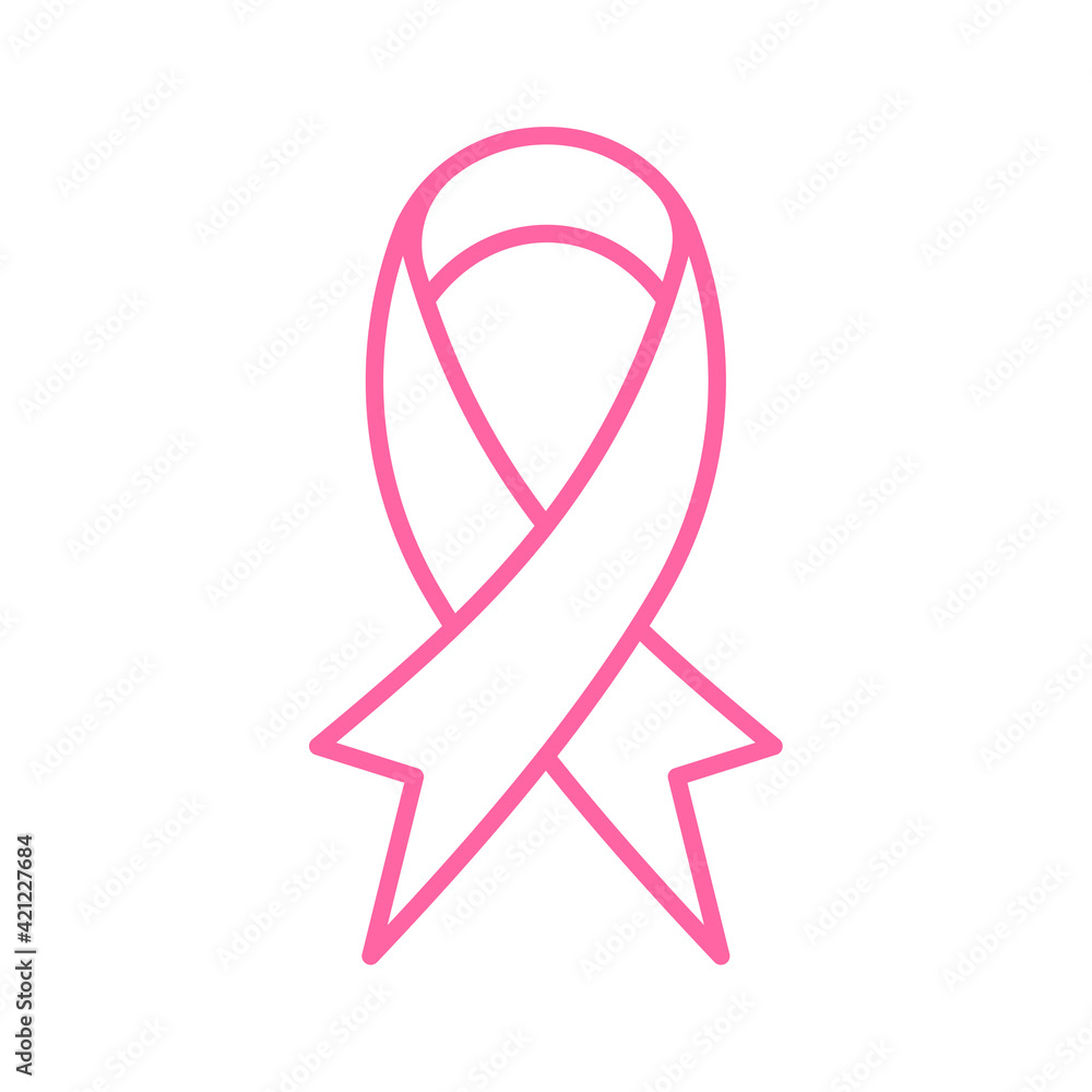 Vector pink ribbon cross Breast cancer day sign in women Cancer fighting ideas Vector pink ribbon cross Breast cancer day sign in women Cancer fighting ideas