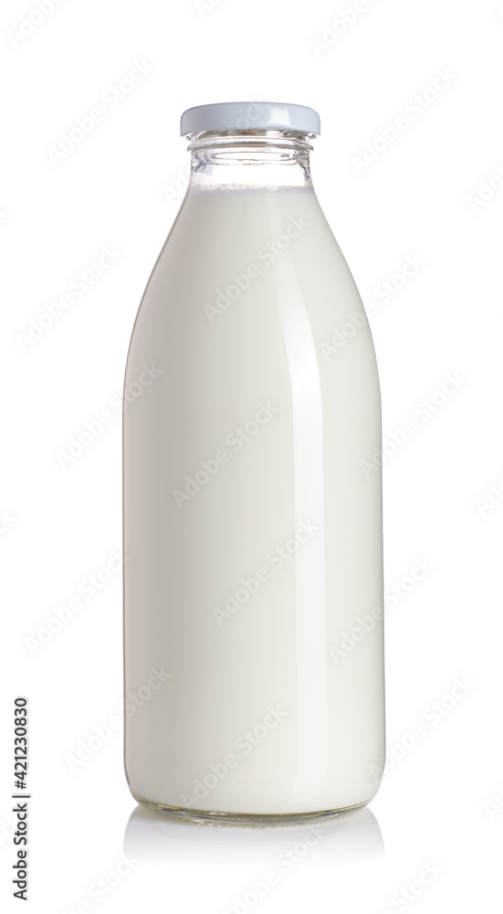 Milk bottle. Isolated on white background Milk bottle. Isolated on white background