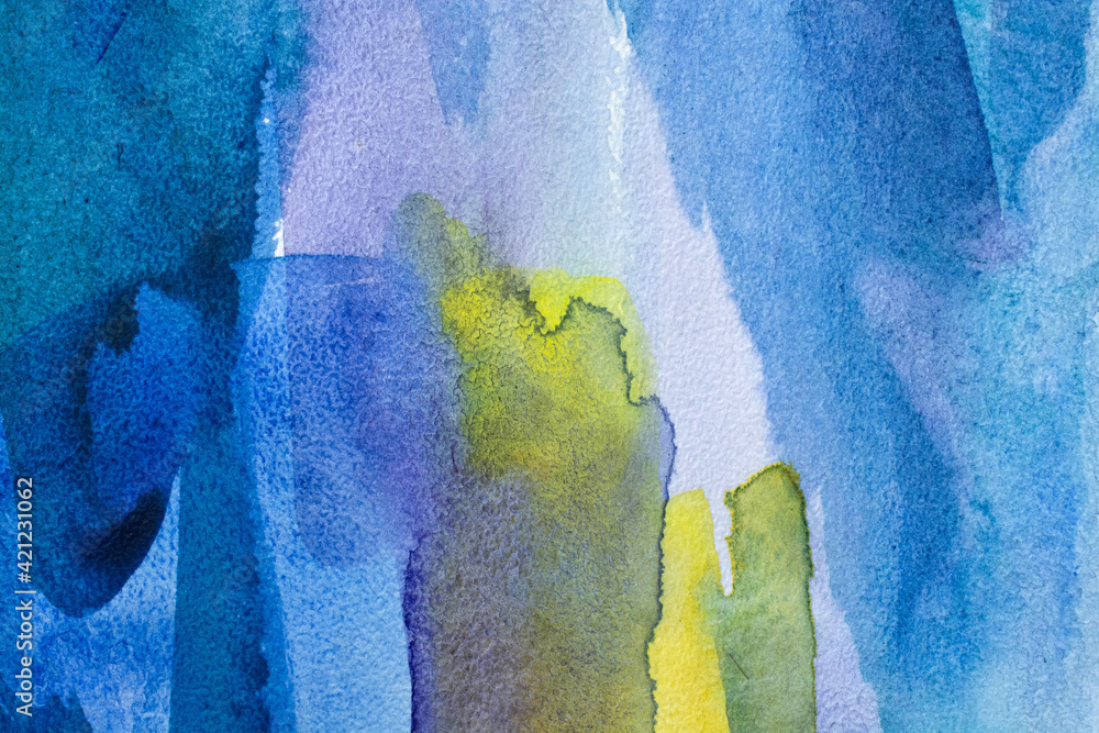 Fototapeta premium blue watercolor background