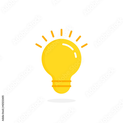 yellow lightbulb icon like quick tip