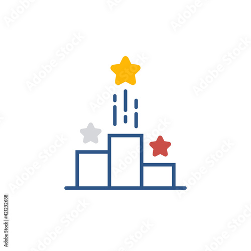 podium with stars like challenge