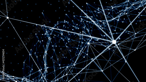 青のネットワークイメージ