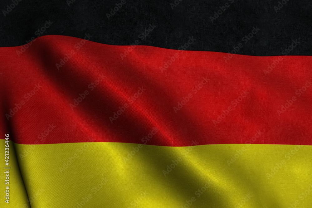 Germany National Flag is waving Germany National Flag is waving