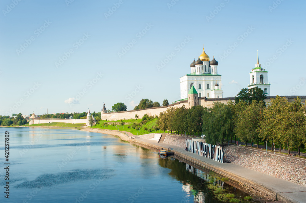 Kremlin Tower of Pskov city