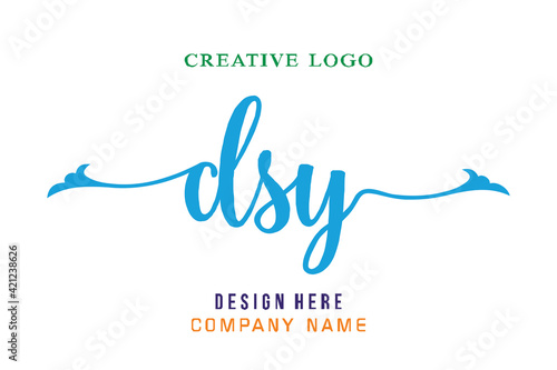 DSY lettering logo is simple, easy to understand and authoritative photo